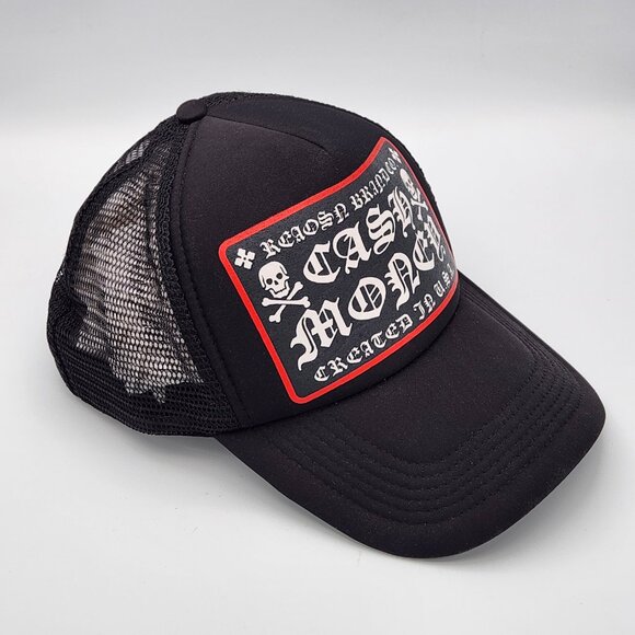 Reason Brand Company Co Cash Money Trucker Snapback Hat Foam Mesh Black - Picture 3 of 9